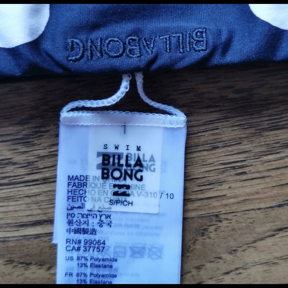 Billabong Reversible Polka-Dot Bikini Bottom S NWT - Picture 4 of 4
